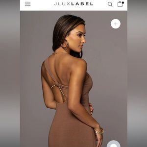JLuxLabel PECAN MEARA ONE SHOULDER DRESS
